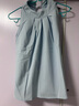 素織錦【清倉】無(wú)袖襯衫女新款春女裝掛脖小個(gè)子襯衣藍色通勤風(fēng)女士上衣 無(wú)袖掛脖外衫【淺藍色】均碼 曬單實(shí)拍圖