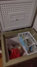 志高（CHIGO）小冰柜家用冷冻小型一级节能省电迷你卧式冷藏保鲜储母乳冷柜 微霜制冷-118L金-单温单门 实拍图
