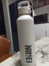 恩爾美保溫杯大容量單手開(kāi)蓋男不銹鋼運動(dòng)水壺學(xué)生便攜戶(hù)外保冷杯水杯 【月光白】1000毫升/保冷熱 曬單實(shí)拍圖