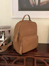 viney牛皮雙肩包女大容量旅行背包休閑通勤時(shí)尚旅游大學(xué)生初中高中書(shū)包 棕色 高顏值減重減負簡(jiǎn)約戶(hù)外輕便 曬單實(shí)拍圖