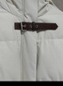 初語(yǔ)90白鴨絨小眾皮帶扣設計連帽羽絨服女2024冬季新款保暖外套 奶白色 XL 曬單實(shí)拍圖