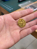寶慶銀樓黃金項鏈足金鈴蘭花流蘇金鎖吊墜好運連連純金首飾送女友 蓮花流蘇鈴蘭鎖吊墜 約2.06g 曬單實(shí)拍圖