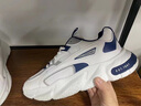 AJCV品牌男鞋夏季網(wǎng)面透氣厚底增高運動休閑鞋潮流百搭跑步老爹鞋子男 白藍 40 曬單實拍圖