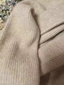 皮爾卡丹（pierre cardin）高領(lǐng)開(kāi)衫女寬松拉鏈純色長(cháng)袖毛衣外套加厚針織羊氣毛衫秋冬新款 米白色 均碼 80-140斤可穿 曬單實(shí)拍圖