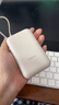 小米（MI）【3C認(rèn)證】小米充電寶移動電源 10000  自帶線雙向快充口袋版  淺咖色 可上飛機/火車 曬單實拍圖