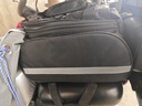 BIKEBROS自行車(chē)包后貨架駝包防水山地車(chē)馱包前鞍座尾包騎行單車(chē)背包 帶防雨罩黑色 曬單實(shí)拍圖
