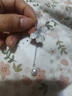 巷南999銀針花朵耳釘2025新爆款小眾設計高級感耳環(huán)女輕奢不對稱(chēng)耳飾 999銀針藍水晶蝴蝶耳釘（一對） 曬單實(shí)拍圖