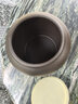 尚云品 寒江孤影創(chuàng  )意紫砂茶葉罐大號2斤5斤裝密封罐布袋禮盒普洱紅綠茶罐 紫砂(太湖石-蜻蜓戲蓮)2斤罐 曬單實(shí)拍圖