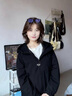 鴨鴨（YAYA）【王一博同款】羽絨服男女同款2025秋冬新款休閑短款情侶厚外套YX 玫紅 【輕盈保暖/柔軟親膚】 M 110-130斤 曬單實(shí)拍圖