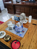 開(kāi)品23X40全自動(dòng)上水電熱水壺茶臺茶桌一體燒水壺自吸抽水煮茶壺電磁茶爐茶具套裝茶盤(pán)茶幾泡茶煮水壺 1L 燒水+消毒款  銀色 23X40CM 曬單實(shí)拍圖