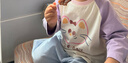 戴維貝拉（DAVE＆BELLA）女童毛衣開(kāi)衫2025秋裝新款純棉兒童針織衫女寶寶外套洋氣小童上衣 橘色【現貨】 100 cm（建議身高90-100cm） 曬單實(shí)拍圖