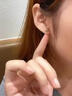 芯奢S999足銀星月耳釘女士小眾設計擰扣兒童養耳洞免摘耳骨釘耳飾純銀 S999足銀星月耳釘一對 曬單實(shí)拍圖