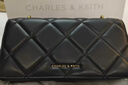 CHARLES&KEITH質(zhì)感菱格鏈條小方錢(qián)包女包包女包生日禮物CK6-10680924 Black黑色 XS 曬單實(shí)拍圖