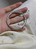 海上羅孚925銀手鐲女士復古時(shí)尚和田玉鏤空花絲如意銀手鐲生日禮物送女友 禮盒（不含手鐲） 曬單實(shí)拍圖