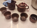 覓陶廣西特產(chǎn)欽州坭興陶純手工茶壺泡茶茶具套裝陳同悅線(xiàn)刻竹子石瓢壺 品鑒禮盒 曬單實(shí)拍圖