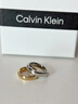CALVIN KLEIN CK正品圓滿愛(ài)戒指男女 中性情侶指環(huán)時(shí)尚輕奢飾品表白七夕禮物 康乃馨金色 D（56） 曬單實(shí)拍圖