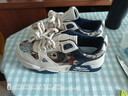 YaoJingLieRen男鞋秋季透氣百搭休閑小眾板鞋青少年運動(dòng)厚底增高帆布潮鞋子男 米藍色 39 (245mm) 曬單實(shí)拍圖