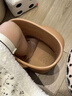 省水過小腿泡腳鞋冬天保溫過膝泡腳桶洗腳桶高筒加高按摩足浴鞋輕 卡其棕【深41cm可泡到小腿】 曬單實(shí)拍圖