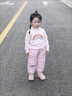 G.DUCKKIDS小黃鴨寶寶棉褲男女童冬裝兒童夾棉三層加厚保暖褲子嬰兒幼童長(cháng)褲 藏青色 100 尺碼2~3歲【 90-100cm】 曬單實(shí)拍圖