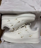 耐克NIKE板鞋女空軍一號 AIR FORCE 1運動(dòng)鞋FV3654-111帆白38 曬單實(shí)拍圖