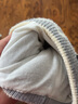 MINI TUTUYA寶寶嬰兒帽子秋冬季新生針織帽男女兒童帽子毛線(xiàn)帽0-3歲1歲2歲 大星星-灰色（純棉內襯） (帽子+圍脖)大碼 曬單實(shí)拍圖