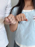 DR結婚鉑金情侶訂婚戒指禮物FOREVER細水長(cháng)流情人節生日禮 對戒 曬單實(shí)拍圖