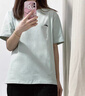 安踏（ANTA）短袖t恤女裝冬季輕薄透氣冰絲速干衣寬松大碼跑步健身休閑運(yùn)動(dòng)服 -2霧灰綠（男女同款） M 170 曬單實(shí)拍圖
