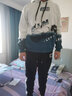 柏樂迪青少年春秋款衛(wèi)衣12歲男孩初中高中學(xué)生帥氣套裝15大童秋裝運動服 8112白色(衛(wèi)衣+長褲)春秋款 170 (XL) 建議體重110-130斤左右 曬單實拍圖