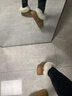貞喜氣雪地靴女厚底棉鞋冬季加絨保暖防寒一腳蹬短靴居家外穿雪地靴 黃棕色【40-41碼偏小】 曬單實(shí)拍圖