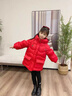 G.DUCKKIDS女童羽絨服免洗易打理4-14歲中長(cháng)款中大兒童女孩紅色加厚拜年服冬 中國紅 160 (參考年齡12-14歲) 曬單實(shí)拍圖