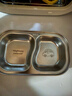 onlycook316兒童輔食飯碗 帶蓋帶把手雙耳湯碗不銹鋼雙層寶寶餐具-小號 曬單實(shí)拍圖