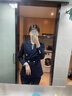 LISCN正裝西裝套裝女大學(xué)生面試工作服春秋冬新款黑色職業(yè)職場(chǎng)通勤穿搭 藏青色西裝外套+西褲 L 曬單實(shí)拍圖