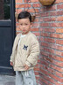 迪士尼寶寶2024嬰兒男寶寶羽絨棉服棉衣加絨加厚夾克兒童外套秋冬款男童冬裝 卡其棒球服-加厚棉服 130 建議身高115-125 曬單實(shí)拍圖