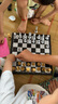 御圣 國際象棋折疊磁性迷你大號國際象棋套裝初學(xué)入門學(xué)生兒童禮物 (特大號)磁性國際象棋+配雙后 曬單實拍圖
