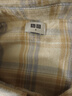 優(yōu)衣庫女裝法蘭絨襯衫/格紋格子長(cháng)袖襯衣25秋冬新款485263 41 杏黃色 S /155/80A 曬單實(shí)拍圖