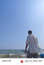 CLOR短袖襯衫男士夏季開衫外套潮流印花寬松薄款透氣上衣CS02白色2XL 曬單實(shí)拍圖