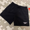 速比濤（Speedo）泳褲男16英寸男子2合1兩用沙灘褲泳褲速干抗氯 水陸雙棲 黑色 S 曬單實(shí)拍圖