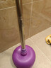 英耀馬桶疏通器皮搋子馬桶塞吸盤(pán)通廁所工具水拔子通馬桶抽吸堵塞器 紫色(適用常規馬桶)直桿 曬單實(shí)拍圖