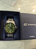 卡西歐男士手表EDIFICE商務(wù)休閑簡(jiǎn)約指針?lè )浪搸П硭湍信笥淹蟊矶Y物 EFV-160D-3AVPR賽道綠 曬單實(shí)拍圖