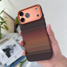 金恒適用于蘋果17promax手機殼新款iPhone17pro外觀全包邊超薄防摔高級感簡約16promax磁吸16pro保護套 【日落橙】進口皮革觸感編織紋 iPhone 17 Pro Max 曬單實拍圖
