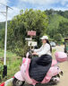 右客電動(dòng)車(chē)擋風(fēng)被摩托車(chē)冬加厚護膝半身裙擋腿護膝防雨圍裙保暖防風(fēng)裙 黑色【夾棉款】護膝 曬單實(shí)拍圖