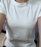優(yōu)衣庫合作款女裝大師T圓領T恤短袖正肩素色白T474404 00 白色 M /160/84A 曬單實拍圖