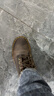 馬丁（DR.MARTENS）101英倫男女早秋舒適百搭瘋馬皮棕色女中幫馬丁靴 深棕色 38 曬單實(shí)拍圖