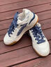 李寧月白2.0丨板鞋男女鞋柔軟回彈透氣小白鞋秋冬百搭休閑情侶運動(dòng)鞋 米白/灰藍(275男)-12 牛仔布拼接 41 曬單實(shí)拍圖