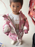 迷你巴拉女童中長(cháng)款羽絨服冬季寶寶時(shí)尚輕薄保暖兒童連帽外套 黃綠41190 100 cm 曬單實(shí)拍圖