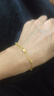 中國黃金（CHINA GOLD）黃金手鏈雙層星星足金手飾時(shí)尚簡(jiǎn)約七夕情人節禮物送女友送老 黃金手鏈》爆閃金珠星星 2.5g 曬單實(shí)拍圖
