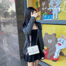 ClareKalen輕奢品牌包包女包斜挎包單肩包小方包情人節(jié)生日禮物送女友 米白色 曬單實拍圖