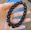 BJYL小葉紫檀手串老型桶血檀香木文玩佛珠念珠木質(zhì)單圈手鏈男女款把件 紫檀10*11mm+文玩袋 曬單實(shí)拍圖