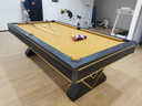 皓玉佳美式臺球桌標準型家用別墅大理石黑八成人桌球臺乒乓多功能二合一 9尺 V字腿大理石三合一 曬單實(shí)拍圖