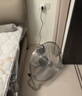 皓彩（haoluck） 工業(yè)風(fēng)扇趴地扇家用強力電風(fēng)扇落地扇大功率工廠(chǎng)車(chē)間工地商用臺式坐地爬地扇大風(fēng)風(fēng)扇落地電風(fēng)扇 銀色20寸四檔風(fēng)力 加厚鋁葉  2.5米電源線(xiàn) 曬單實(shí)拍圖